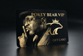 Black and gold VIP gift card